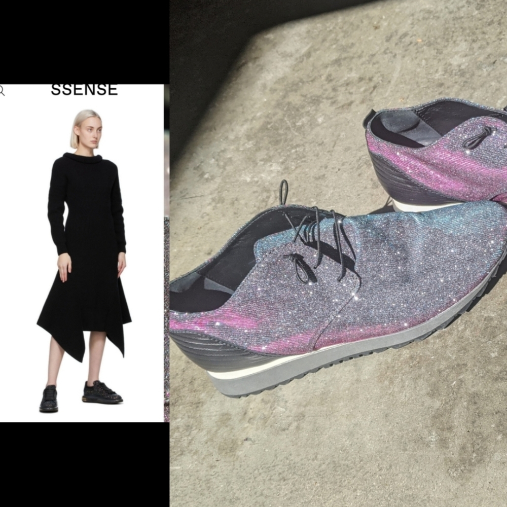 Nwot ssense pp Donna Carolina lurex sneakers 10
